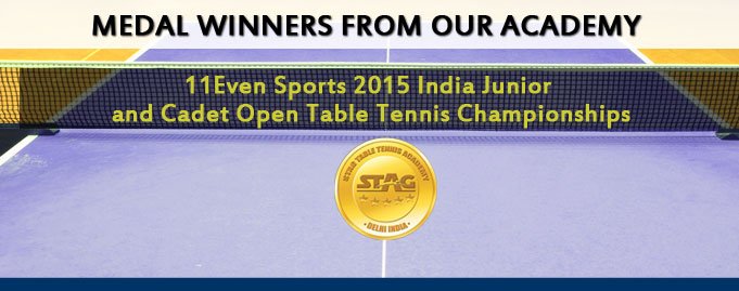 11Even Sports 2015 India Junior and Cadet Open Table Tennis Championships